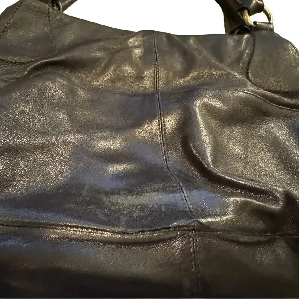 SALVATORE FERRAGAMO Sofia Leather Hobo Bag with Original Handware, Authentic